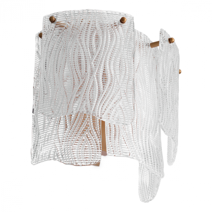 Aplică de perete, Asinara sticla transparenta texturata [5]