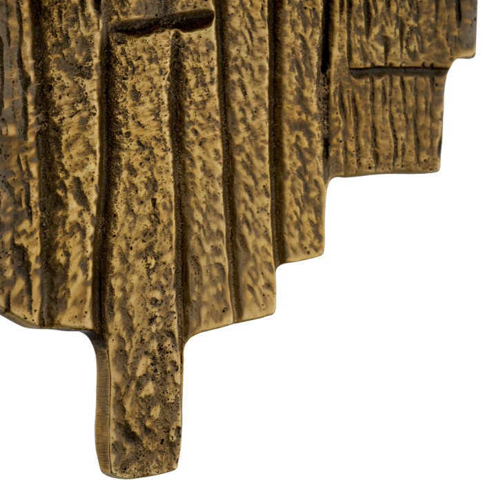 Aplică de perete, Corelli, finisaj din alamă cu aspect vintage, Dims: W. 15 | D. 8.5 | H. 44.5 (CM) [5]