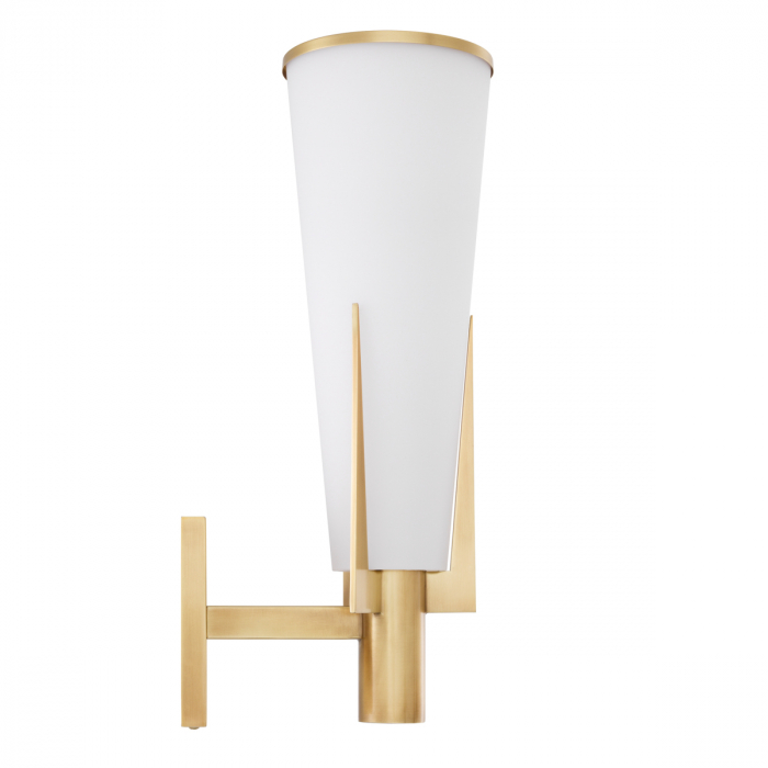 Aplică de perete, Dino, finisaj din alamă cu aspect vintage, Dims: W. 13 | D. 19 | H. 40.5 (CM) [3]