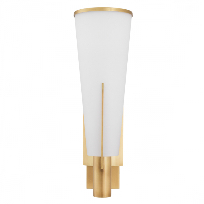 Aplică de perete, Dino, finisaj din alamă cu aspect vintage, Dims: W. 13 | D. 19 | H. 40.5 (CM) [4]