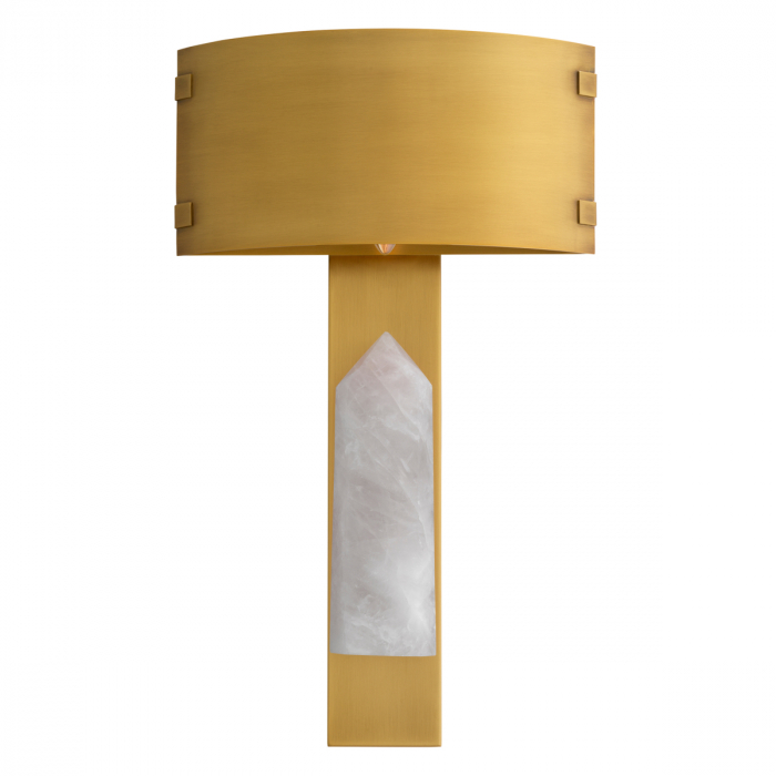 Aplică de perete, Évora, finisaj din alamă cu aspect vintage, Dims: W. 30 | D. 9 | H. 50.5 (CM) [5]