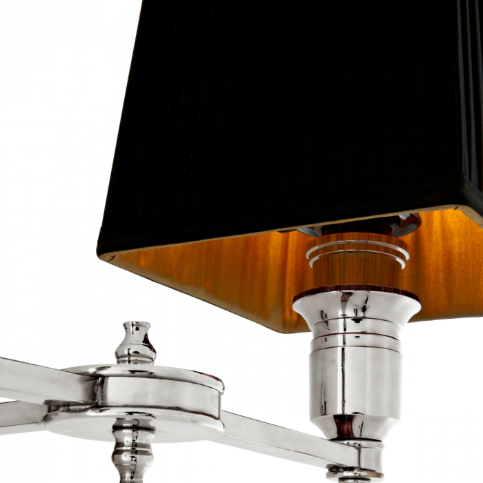 Aplică de perete, Lexington Double nichel, abajur negru inclus [4]