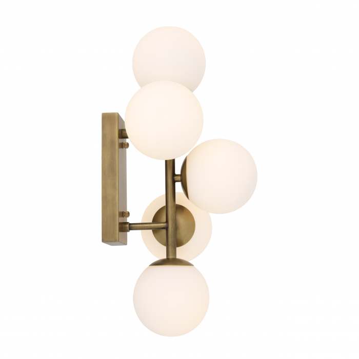 Aplică de perete, Libris, finisaj din alamă cu aspect vintage, Dims: W. 27 | D. 24 | H. 50 (CM) [2]