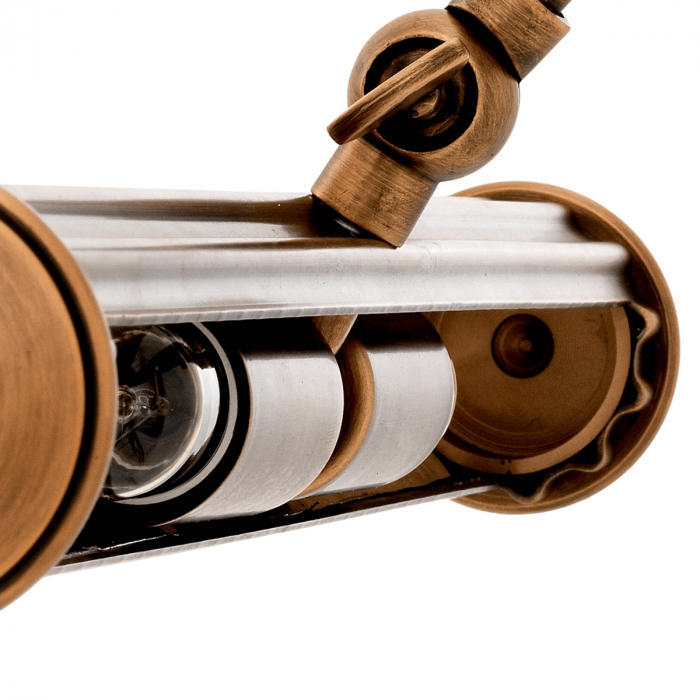 Aplică de perete, Luca, finisaj din alamă cu aspect vintage L [6]