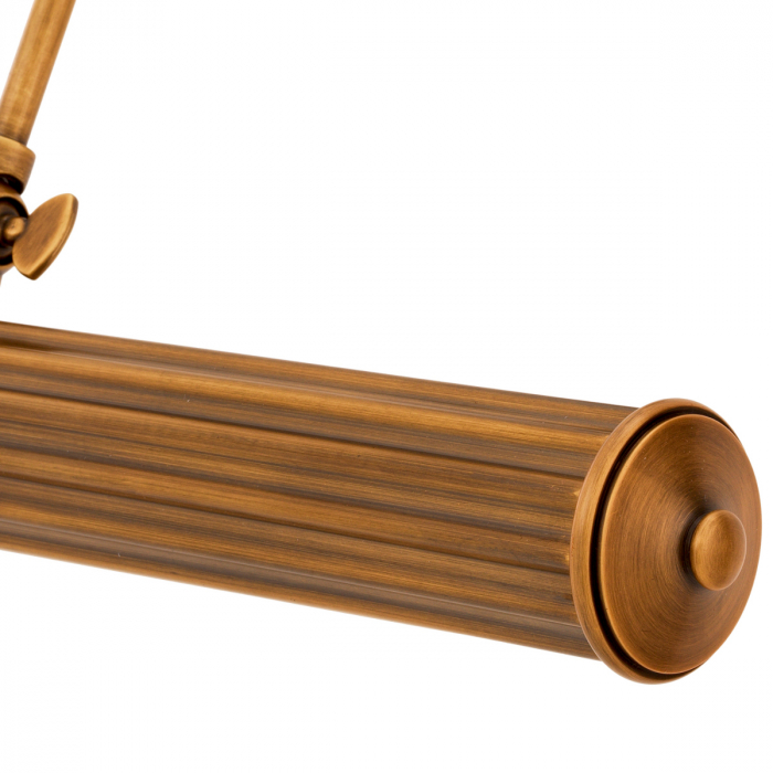 Aplică de perete, Luca, finisaj din alamă cu aspect vintage L [7]