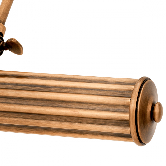 Aplică de perete, Luca, finisaj din alamă cu aspect vintage S [5]