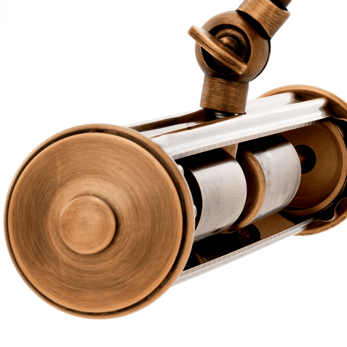 Aplică de perete, Luca, finisaj din alamă cu aspect vintage S [6]