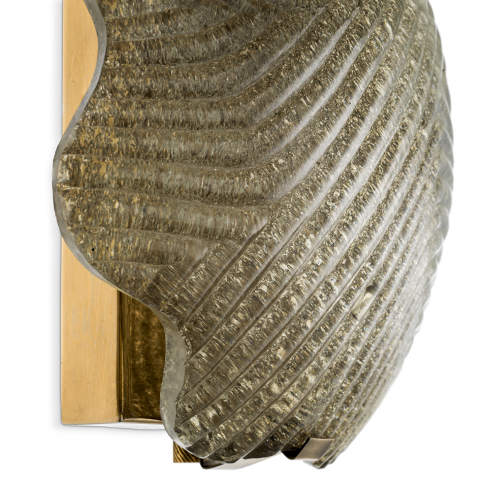 Aplică de perete, Nuria vintage finisaj alama sticla lucrata manual, Dims: W. 28 | D. 10 | H. 28  (CM) [5]