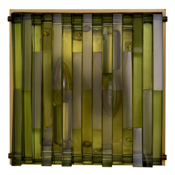 Aplică de perete, Nuvola S, finisaj din alamă cu aspect vintage, Dims: W. 15 | D. 3 | H. 21 (CM) [5]