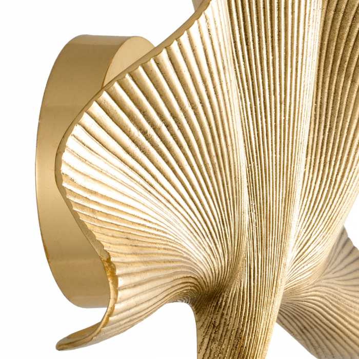 Aplică de perete, Olivier Single alamă lustruită, Dims: W. 35 | D. 9 | H. 22 (CM) [4]