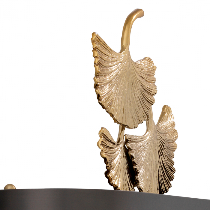 Aplică de perete, Regina finisaj auriu, abajur de culoare bronz inclus, Dims: W. 36 | D. 13.5 | H. 61 (CM) [4]