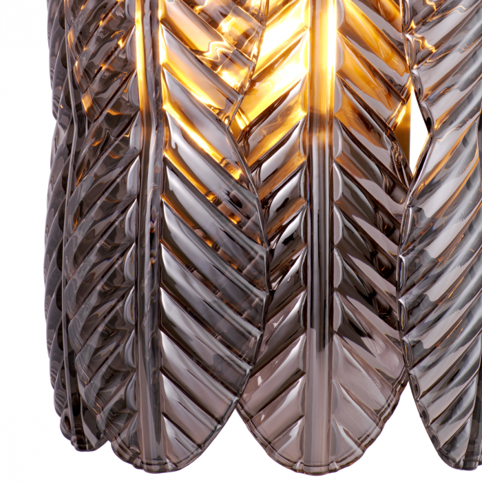 Aplică de perete, Sahure finisaj alamă, Dims: W. 19 | D. 14 | H. 51.5 (CM) [6]