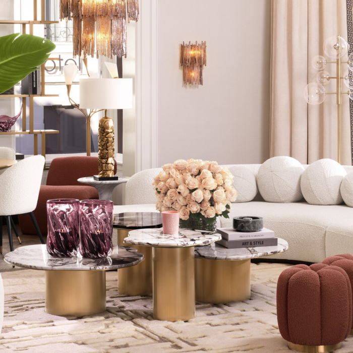 Aplică de perete, Saint Roch finisaj alamă cu lumină dublă, Dims: W. 25 | D. 15 | H. 38.5  (CM) [2]