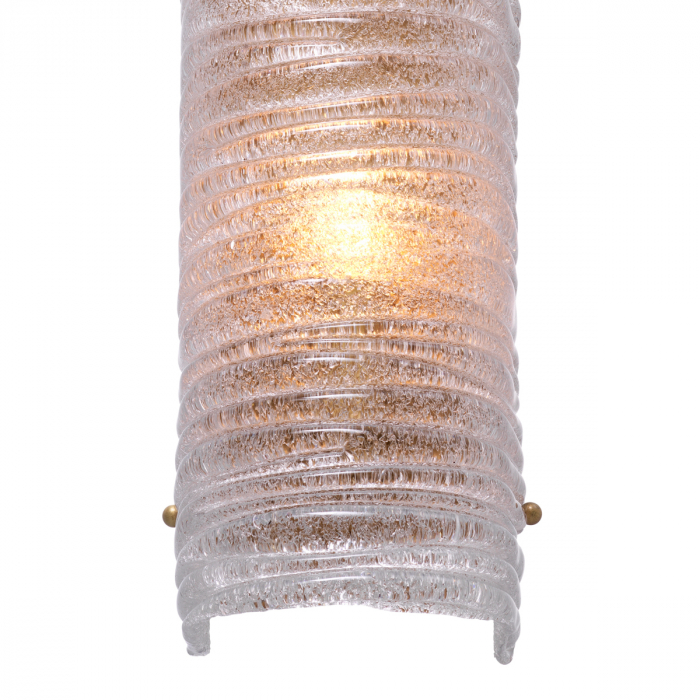 Aplică de perete, Sanchez, finisaj din alamă cu aspect vintage, Dims: W. 14.5 | D. 12.5 | H. 53 (CM) [4]