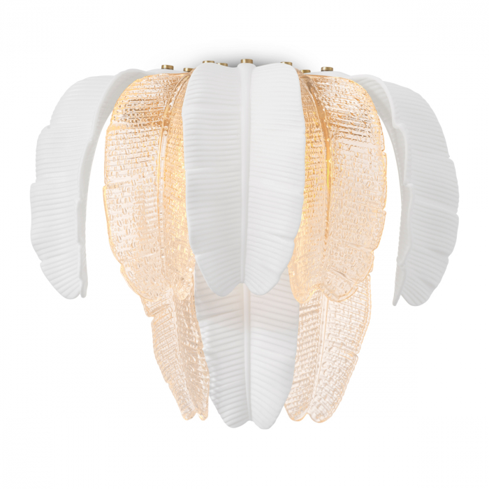 Aplică de perete, Sfânta Lucia, finisaj din alamă cu aspect vintage, Dims: W. 45 | D. 20 | H. 35.5 (CM) [2]