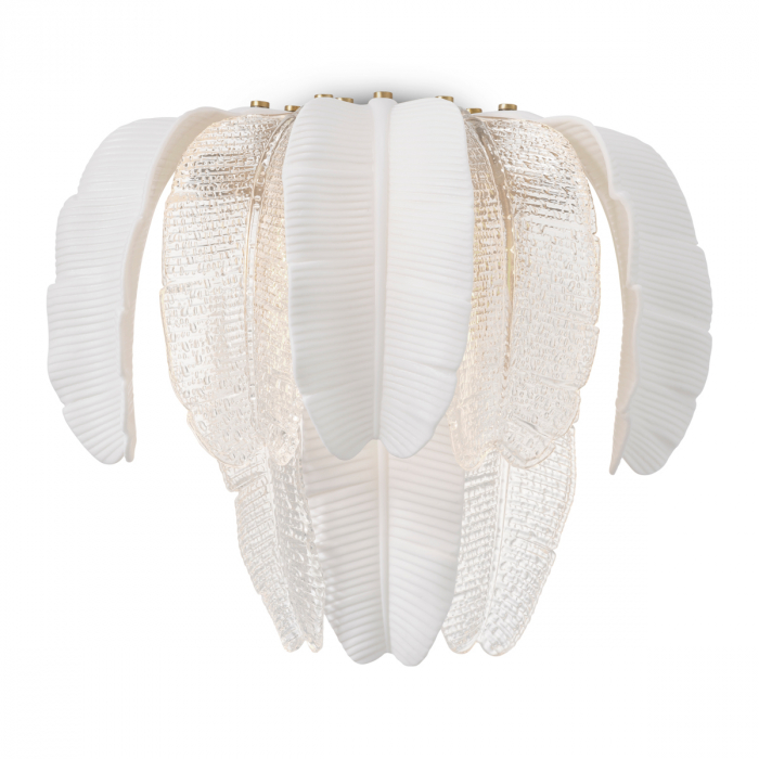 Aplică de perete, Sfânta Lucia, finisaj din alamă cu aspect vintage, Dims: W. 45 | D. 20 | H. 35.5 (CM) [4]