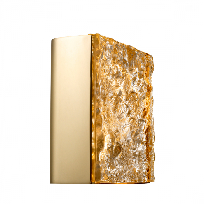 Aplică de perete, St Kitts placată cu alamă, Dims: W. 24 | D. 12.5 | H. 23 (CM) [2]