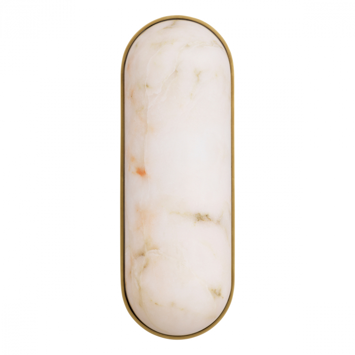 Aplică de perete, Sumo, finisaj din alamă cu aspect vintage, Dims: W. 15 | D. 11 | H. 42 (CM) [3]