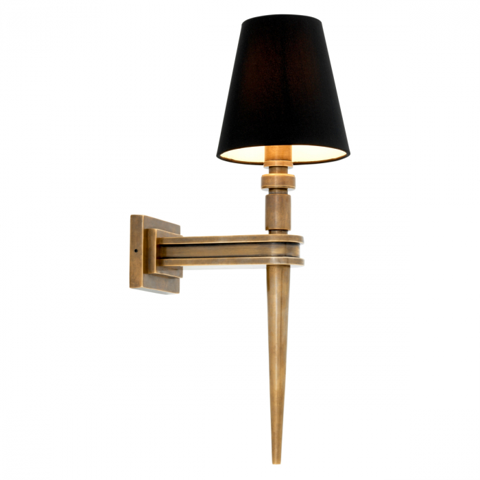 Aplică de perete, Waterloo Single vintage alamă finisaj inc [2]