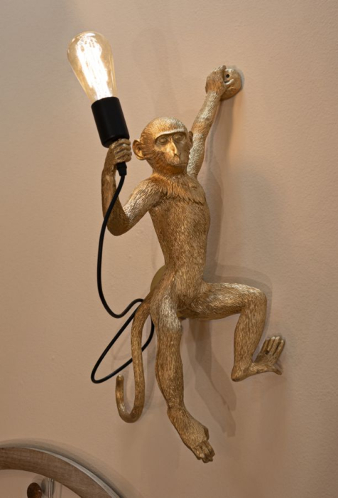 Aplica maimuta, auriu 32x32x64 cm [9]