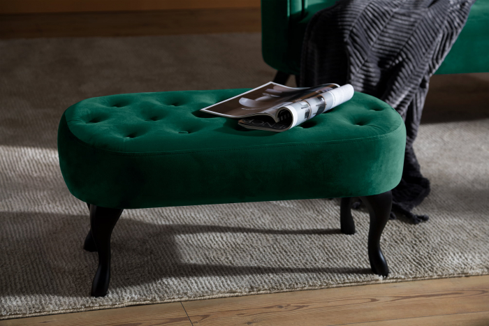 Bancheta Diana, Verde inchis, 84x42x38 [8]