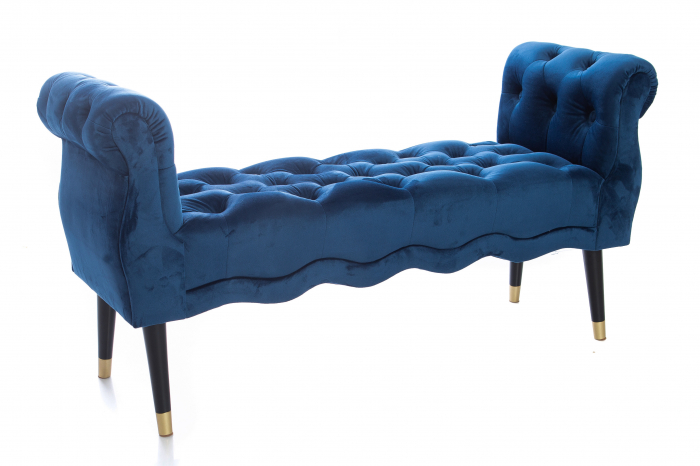 Bancheta Viana, albastru, 120x38x60 cm [3]