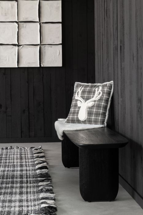 Bancuta din lemn de salcam, negru [7]