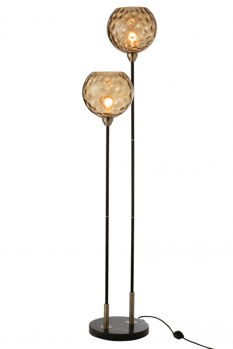 Baza lampadar Bollie, Metal, Negru, 30x30x140 cm [5]