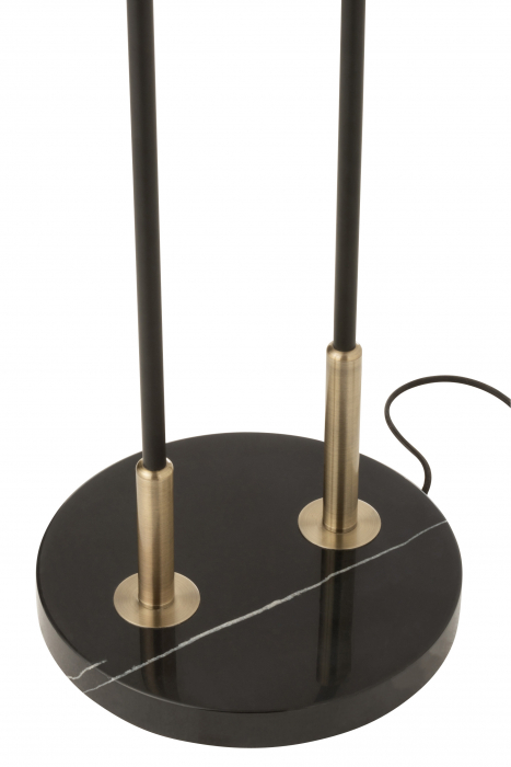 Baza lampadar Bollie, Metal, Negru, 30x30x140 cm [2]