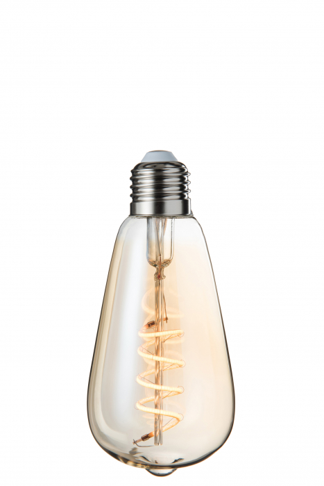 Bec E27, Sticla, Transparent, 6x6x13 cm [2]