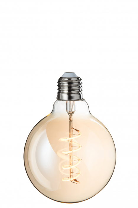 Bec E27, Sticla, Transparent, 9.5x9.5x13.5 cm [2]