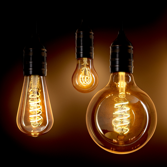 Bec LED Goldline Forma A 3W E14 ø 4,7 x 8,9 cm set de 4 [2]