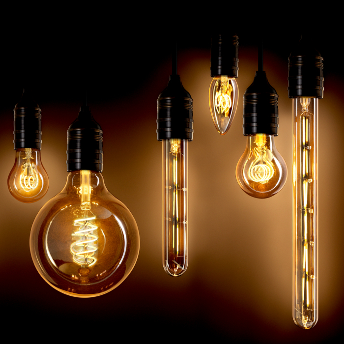 Bec LED Goldline Tubular 6W E27 ø 3 x 29,5 cm set de 4 [3]