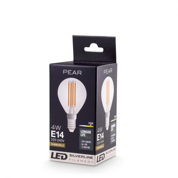 Bec LED Pear P45 4W E14 set de 4 [2]