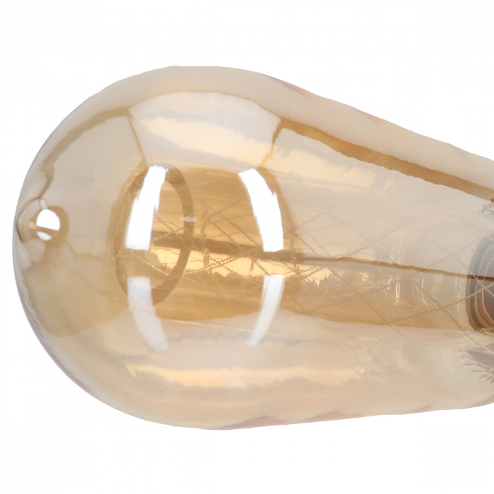 Bec (LED), Rombus, Sticla, portocaliu, PU 4, H. 14 cm, D. 6,5 cm [3]