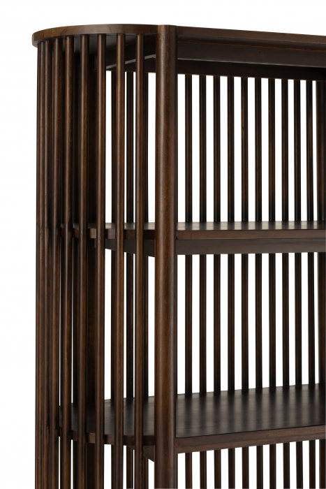 Biblioteca Conie, Lemn, Maro, 88x40x190 cm [6]