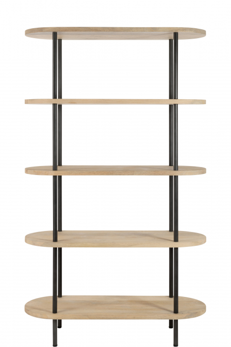 Biblioteca Eli, Lemn, Maro, 105x40x176 cm [2]