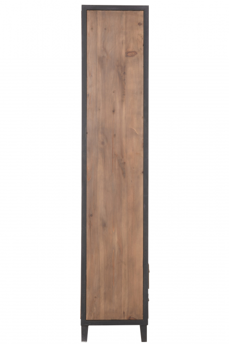 Biblioteca, Lemn, Natural, 165x40x216 cm [3]