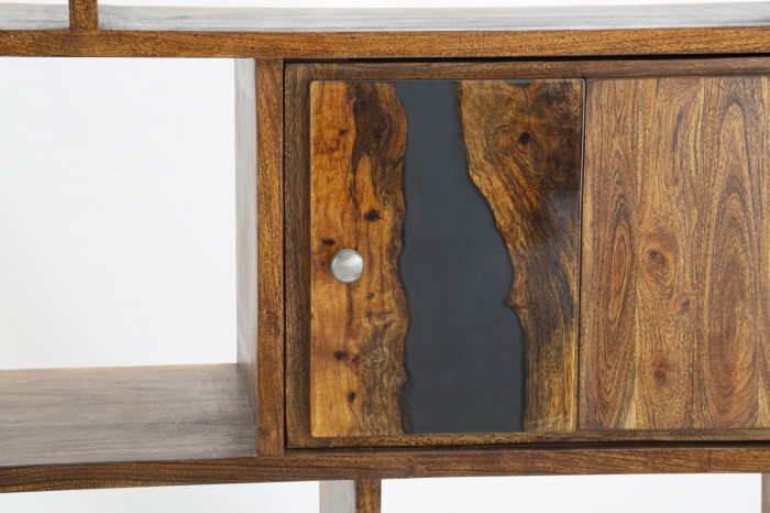 Biblioteca MUSTANG cm 118x40x178 (lemn de salcâm ) [6]