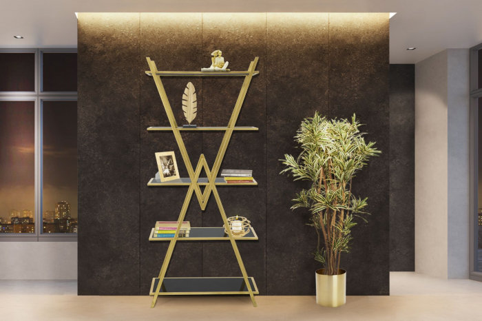 Biblioteca piramida cm 80x44,7x180 [8]