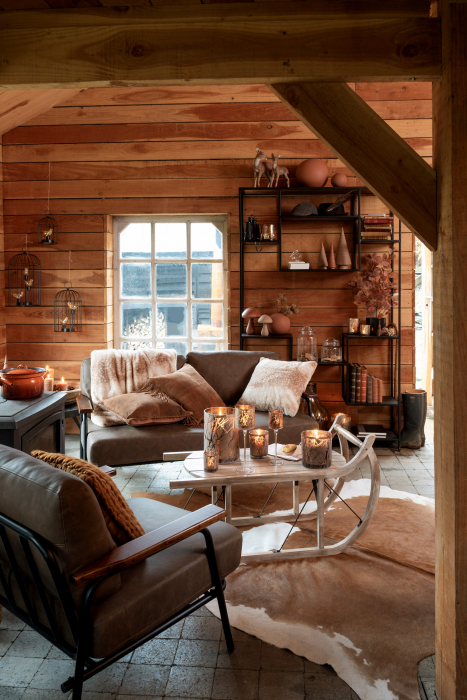 Biblioteca Fien , Lemn/Metal, Maro/Negru, 119.5x30x195.5 cm [8]