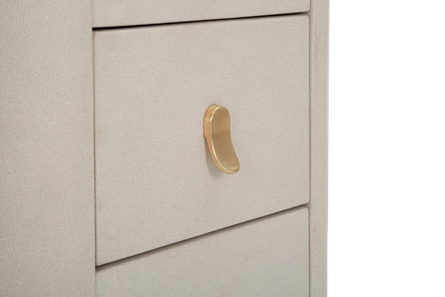 Birou/consola Beauty, Lemn/MDF/Metal, Crem/Auriu, 75x120x40 cm [6]