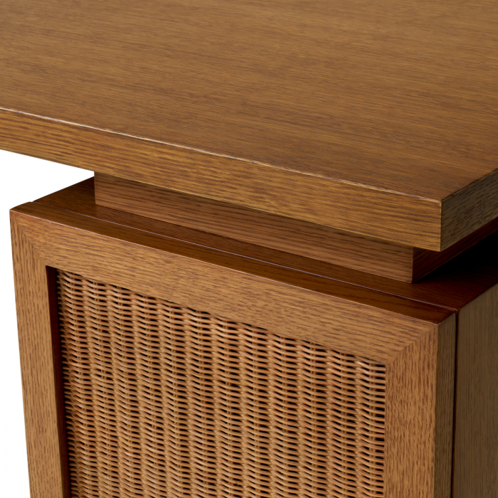 Birou Borchard, furnir stejar caramel, Dimensiuni: W. 140 | D. 73.5 | H. 77.5   [6]