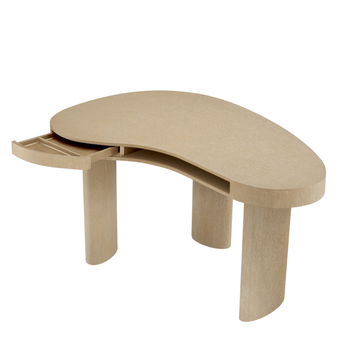 Birou Vence, furnir din stejar, Dims: L. 145 | W. 91 | H. 78.5  (CM) [2]