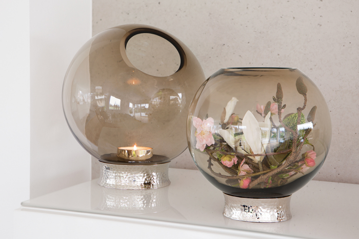 Bol COLLIER, aluminiu placat cu nichel/sticla, 27 x 25 cm [2]