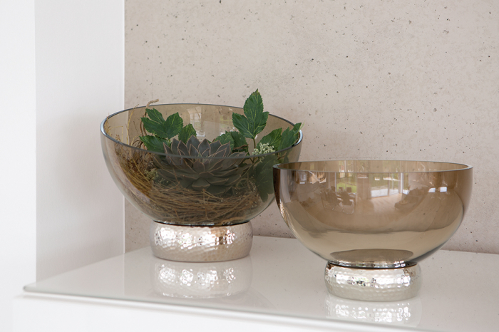 Bol COLLIER, aluminiu placat cu nichel/sticla, 27 x 25 cm [2]