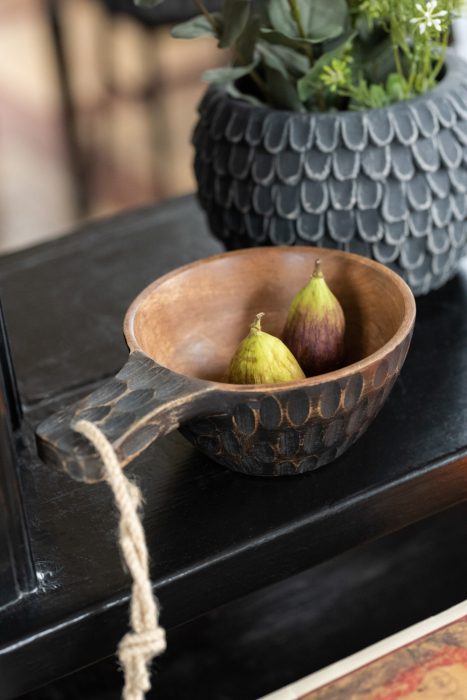 Bol, cu Mâner, Lemn de man [3]