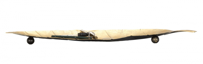 Bol decorativ Foglia, fier, auriu, 38X3X11 cm [6]