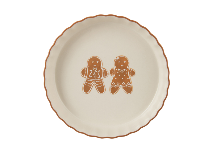 Bol, Ginger, ceramica, alba/caramel | L 26X l 26X H 4.5 cm [2]