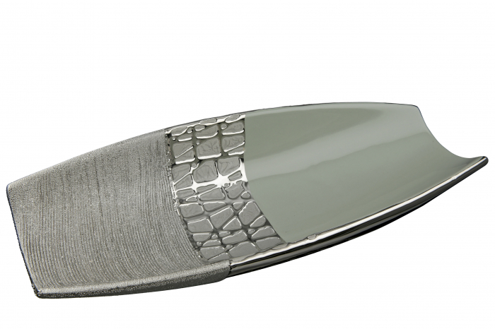 Bol Lagos, Ceramica, Argintiu, 13x33.5x6 cm [5]